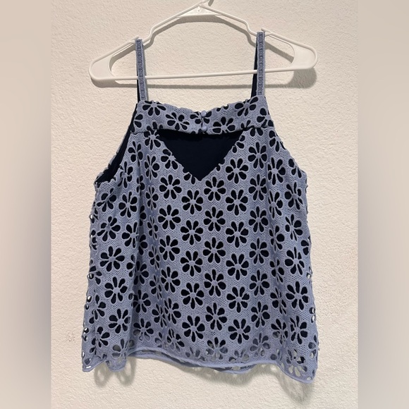 Maeve by Anthropologie Quinn Daisy Floral Lace Tank Top size 12 - Picture 6 of 10